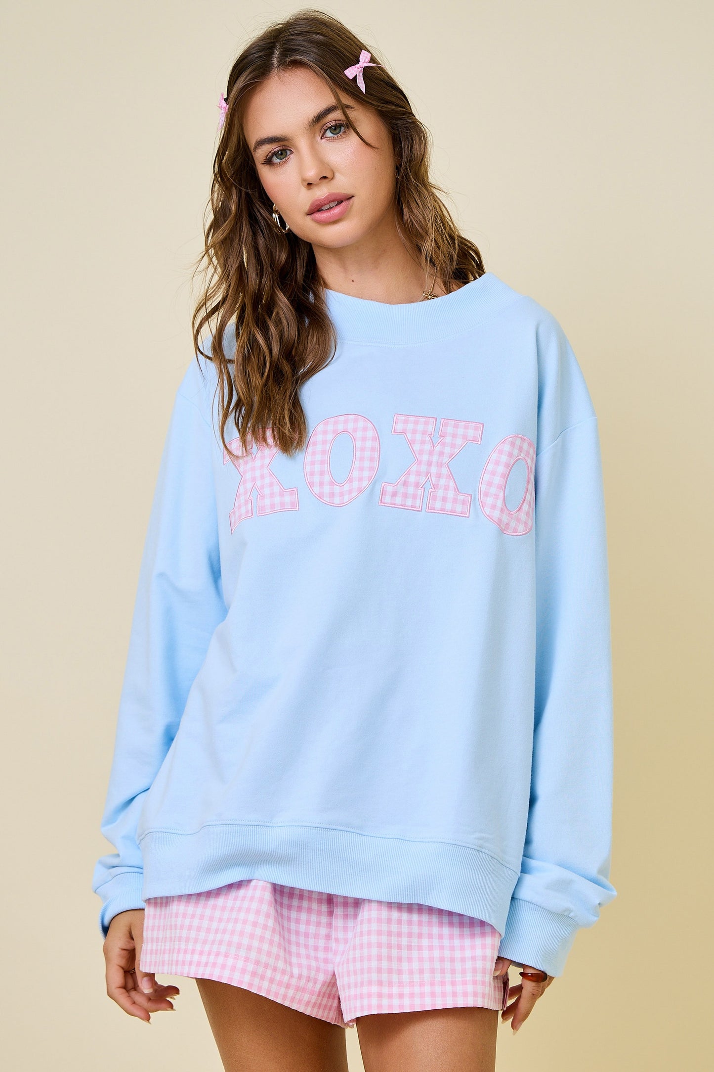 Sweetheart XOXO Mock Neck