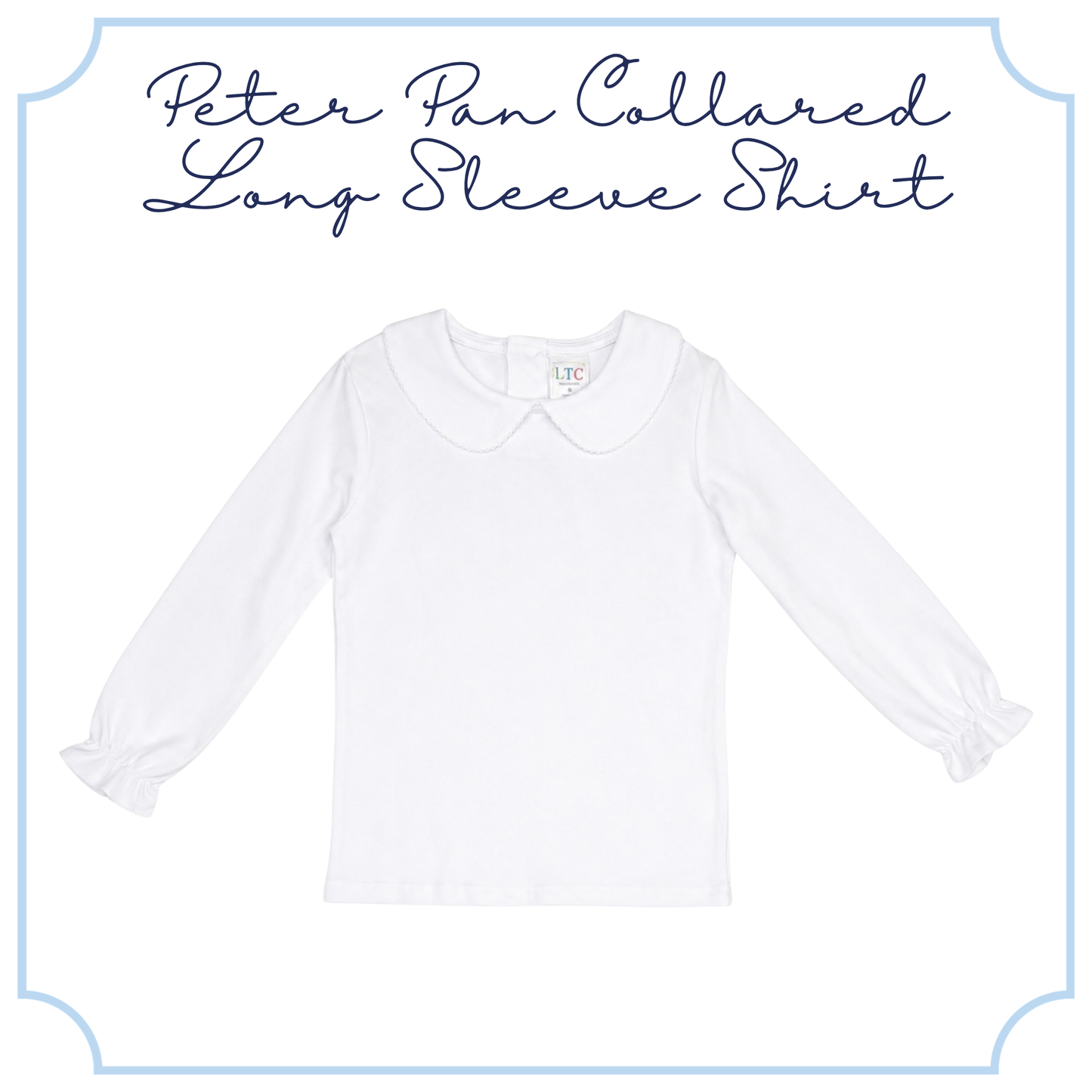 Peter Pan Collared Long Sleeve Shirt