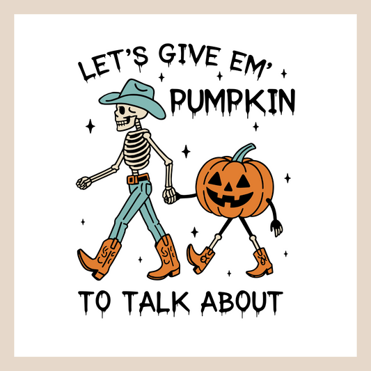 Pumpkin to talk about