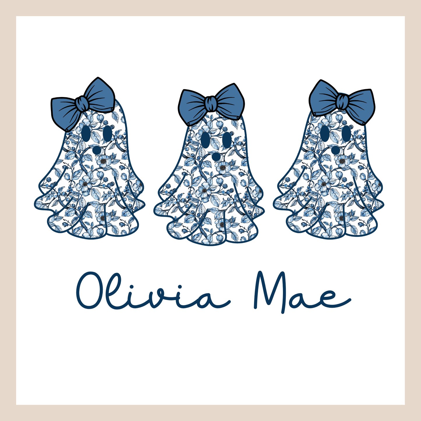 Blue Toile Ghost