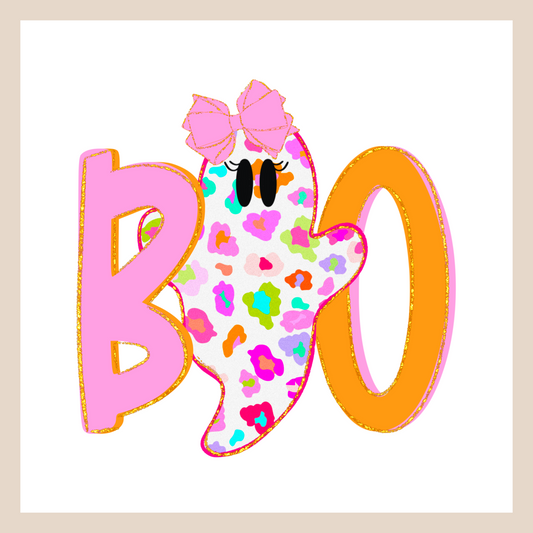 Leopard Print Ghost BOO
