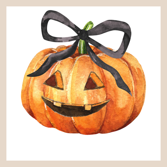 Jack 'O Lantern with Bow