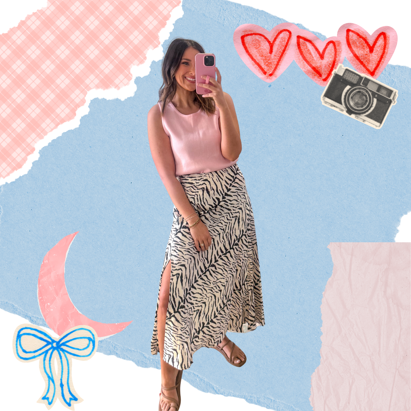 Zebra Print Skirt