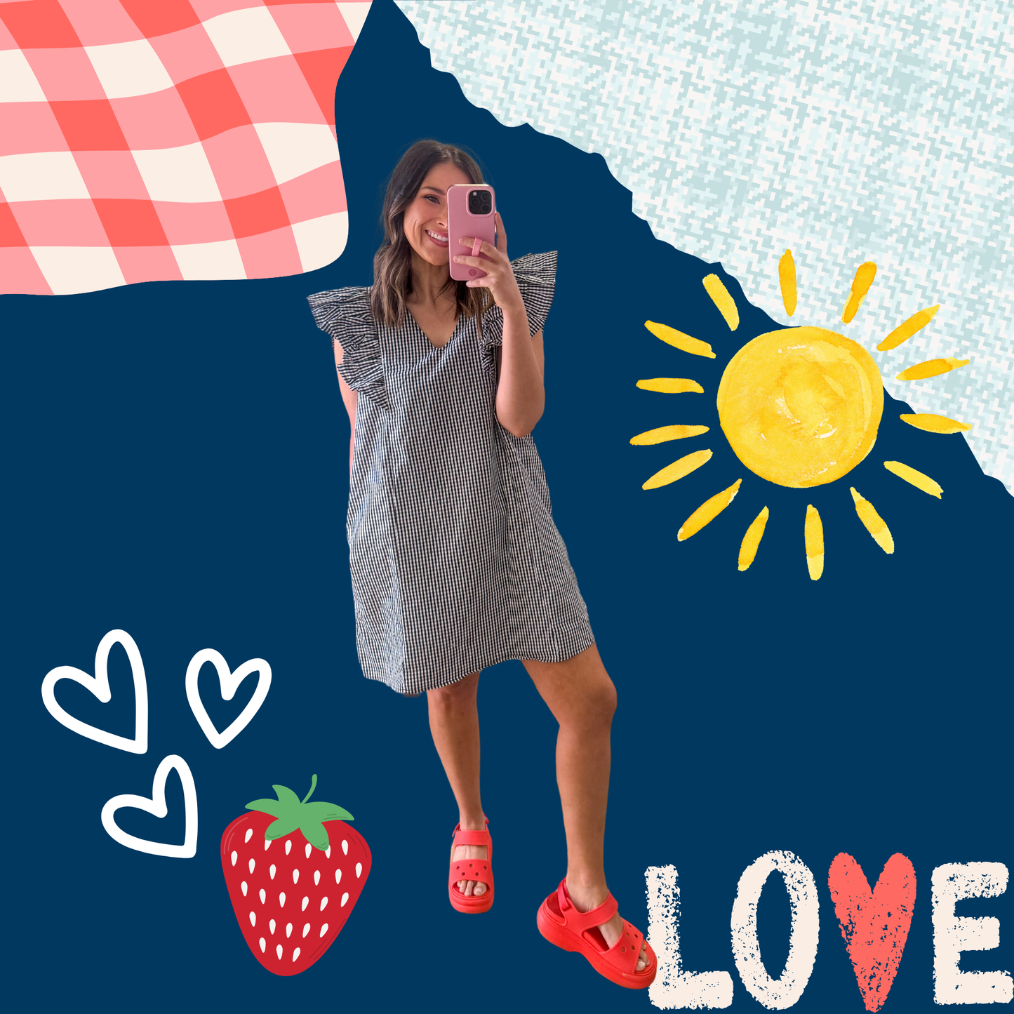 Summer Time Gingham Dress