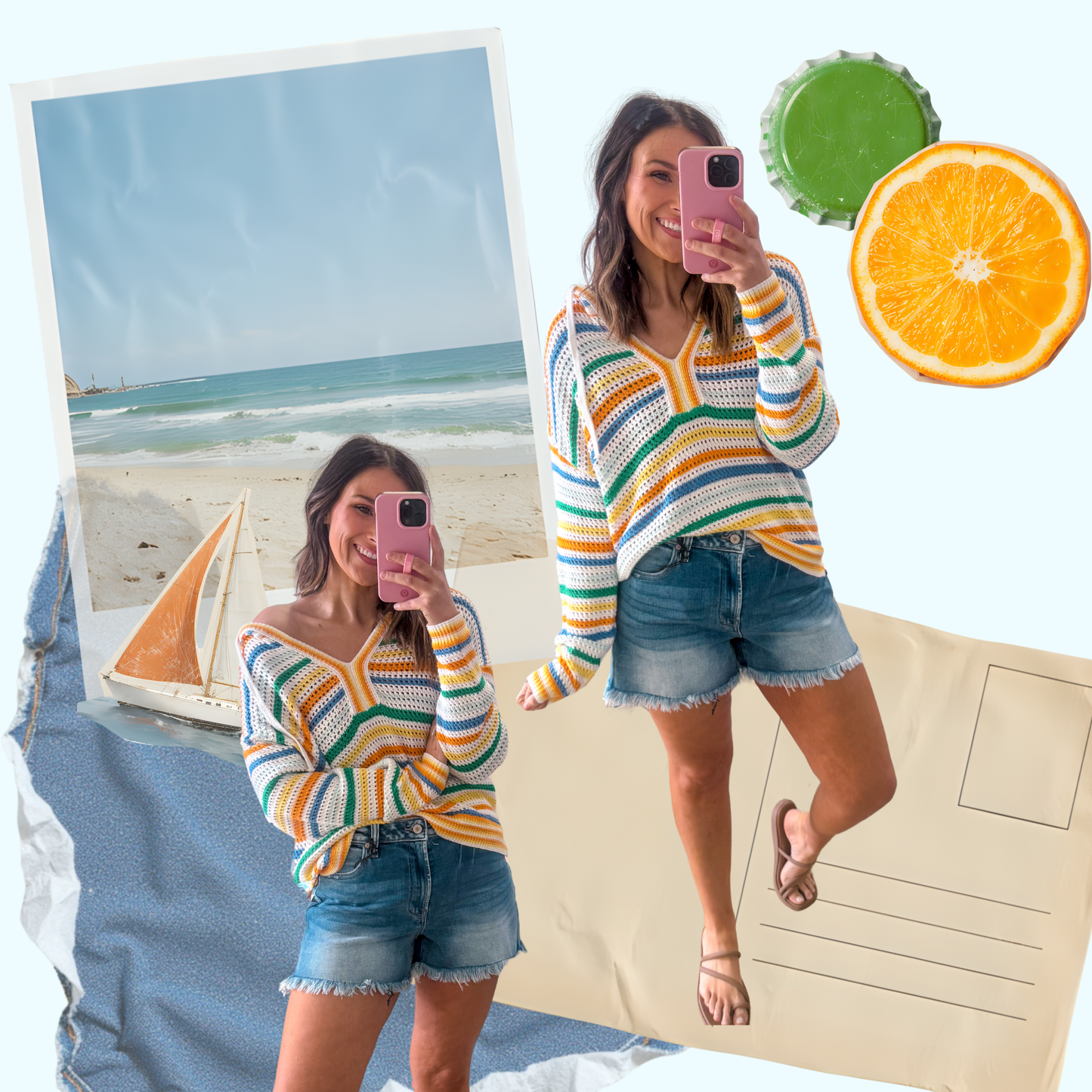 Sunny Side Stripe Hoodie
