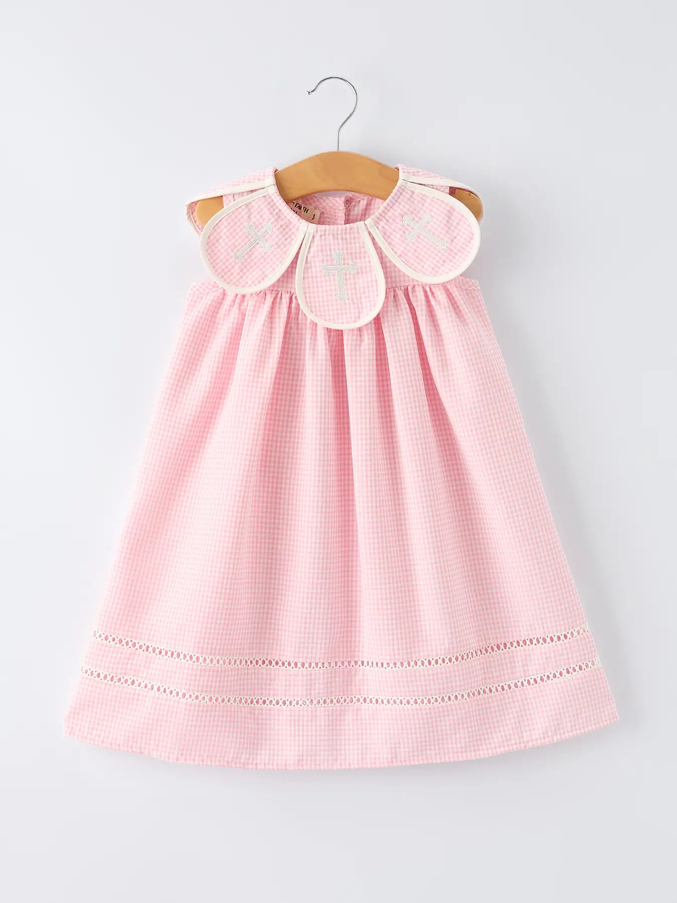 Pink Smocked Bishop Girls Dress