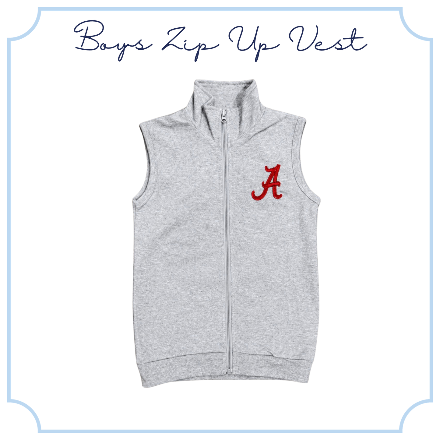 Boys Zip Up Vest