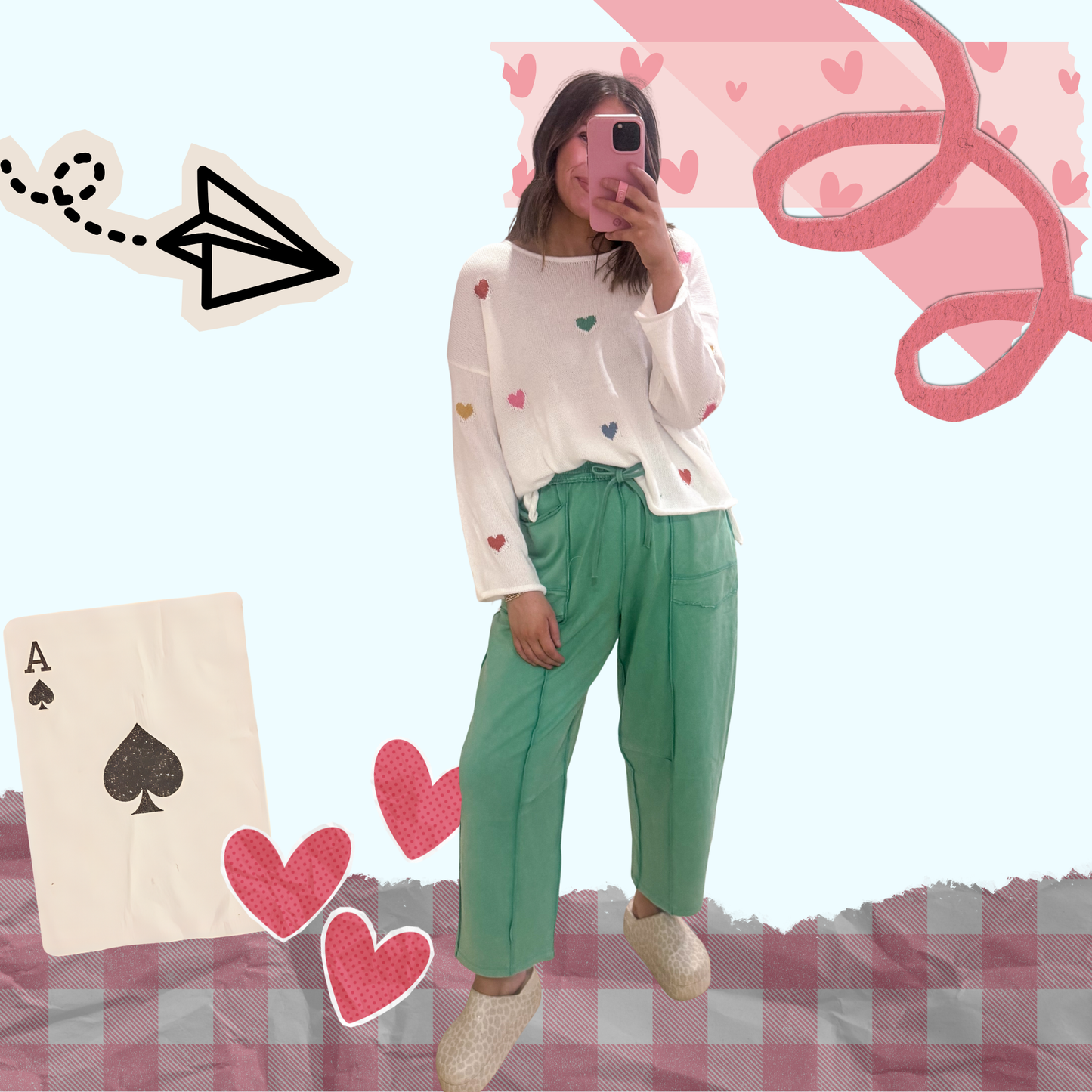 Confetti Heart Sweater