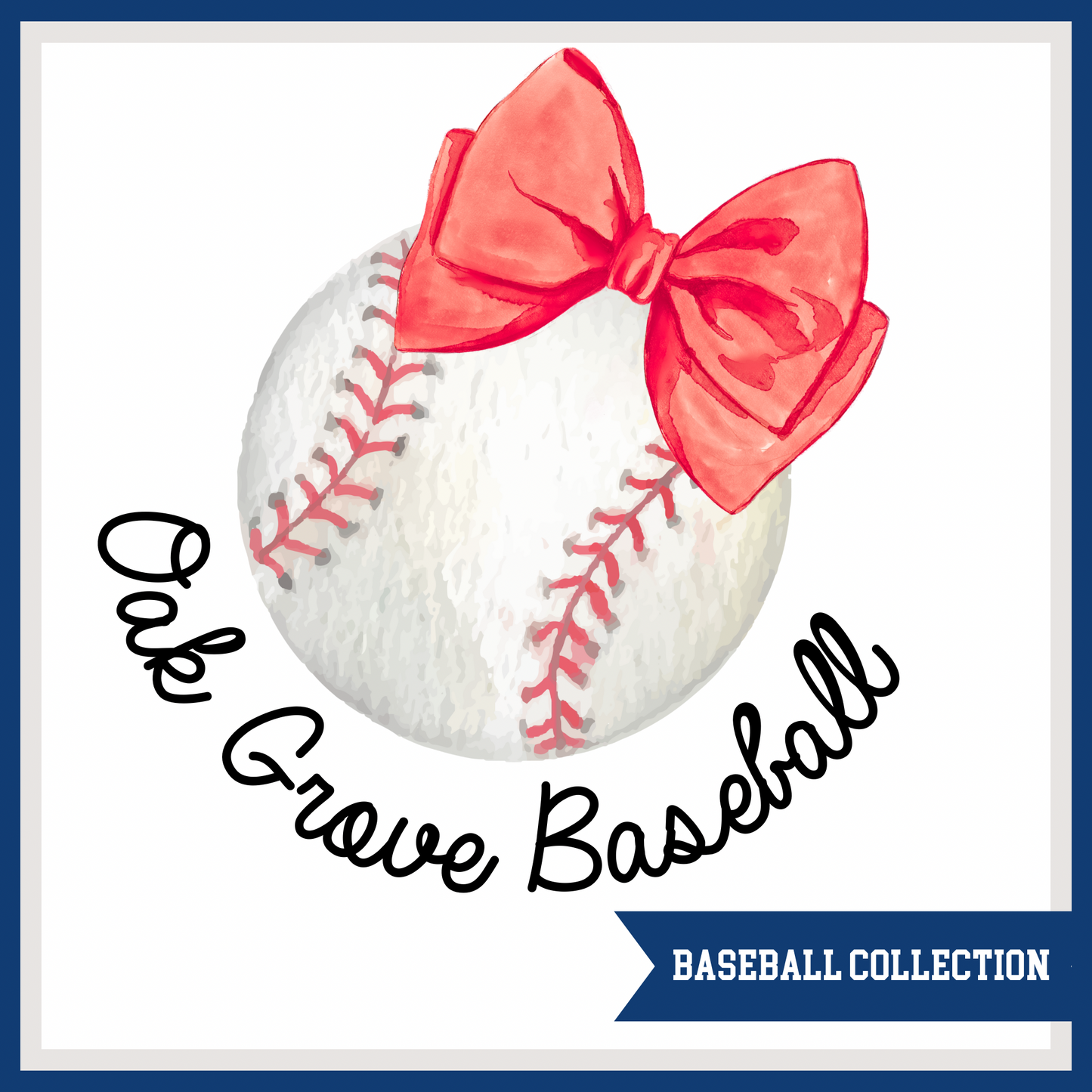 Custom Baseball Bow, Adult