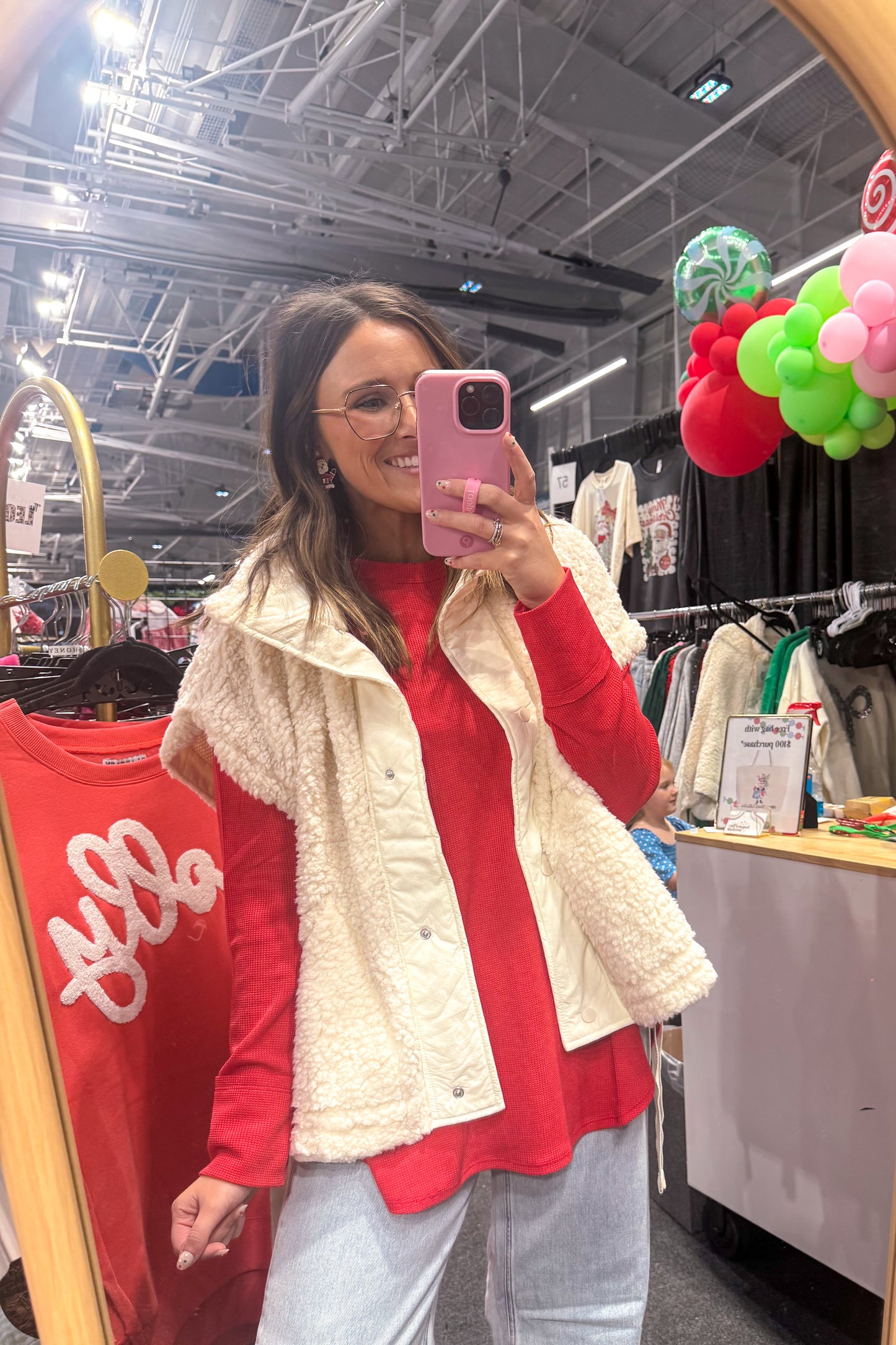 Oversized Sherpa Vest