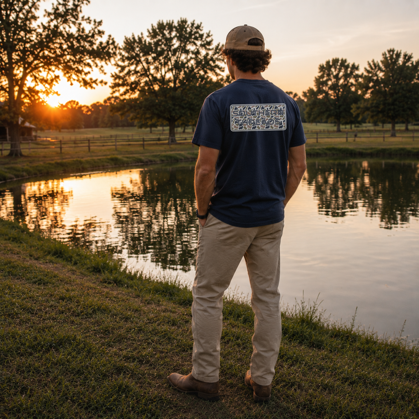 Badge Series Tee, Navy