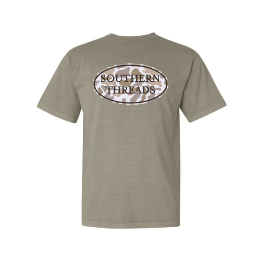 Oval Logo Tee, Sandstone