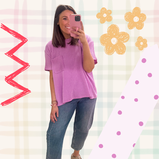 Classic Comfort Top, Violet