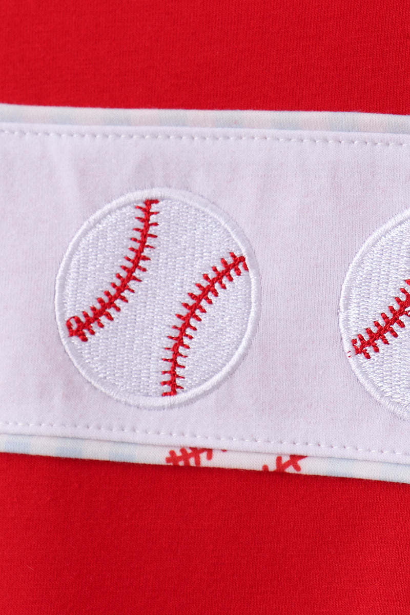 Baseball Applique Short Set