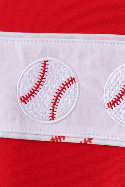 Baseball Applique Short Set