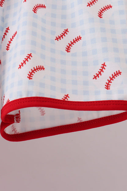 Baseball Applique Short Set