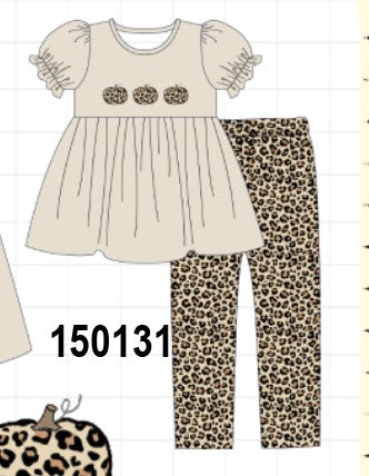 Leopard Pumpkin Pant Set