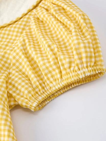Yellow Goose Smocked Dress