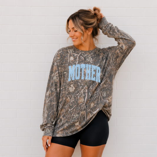 Camo Mother Long Sleeve Tee