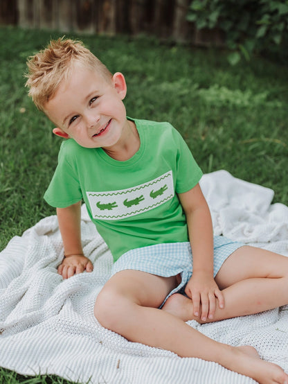 Summer Crocodile Short Set