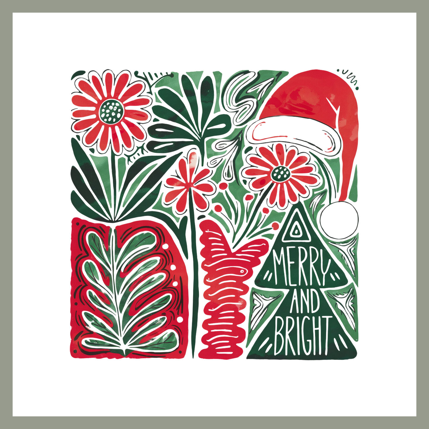 Merry and Bright Abstract