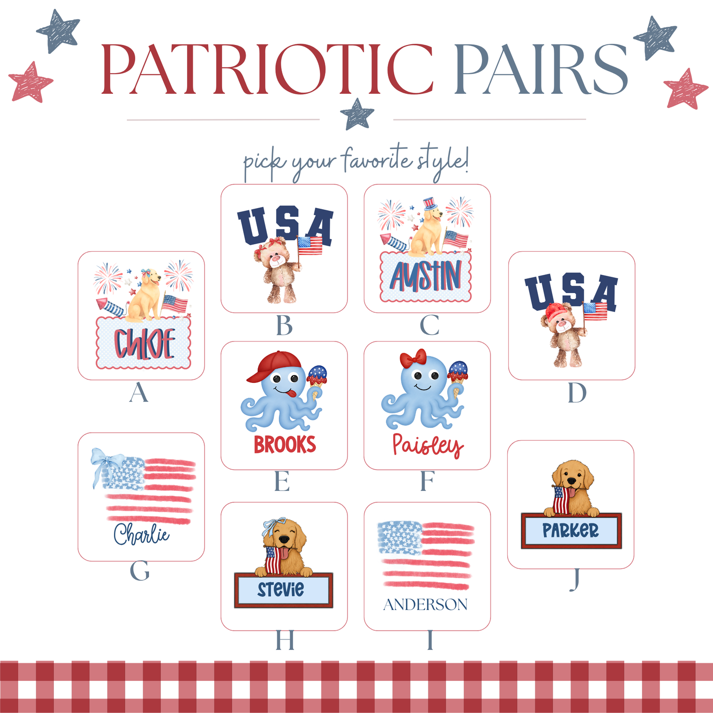 Patriotic Pairs Drop