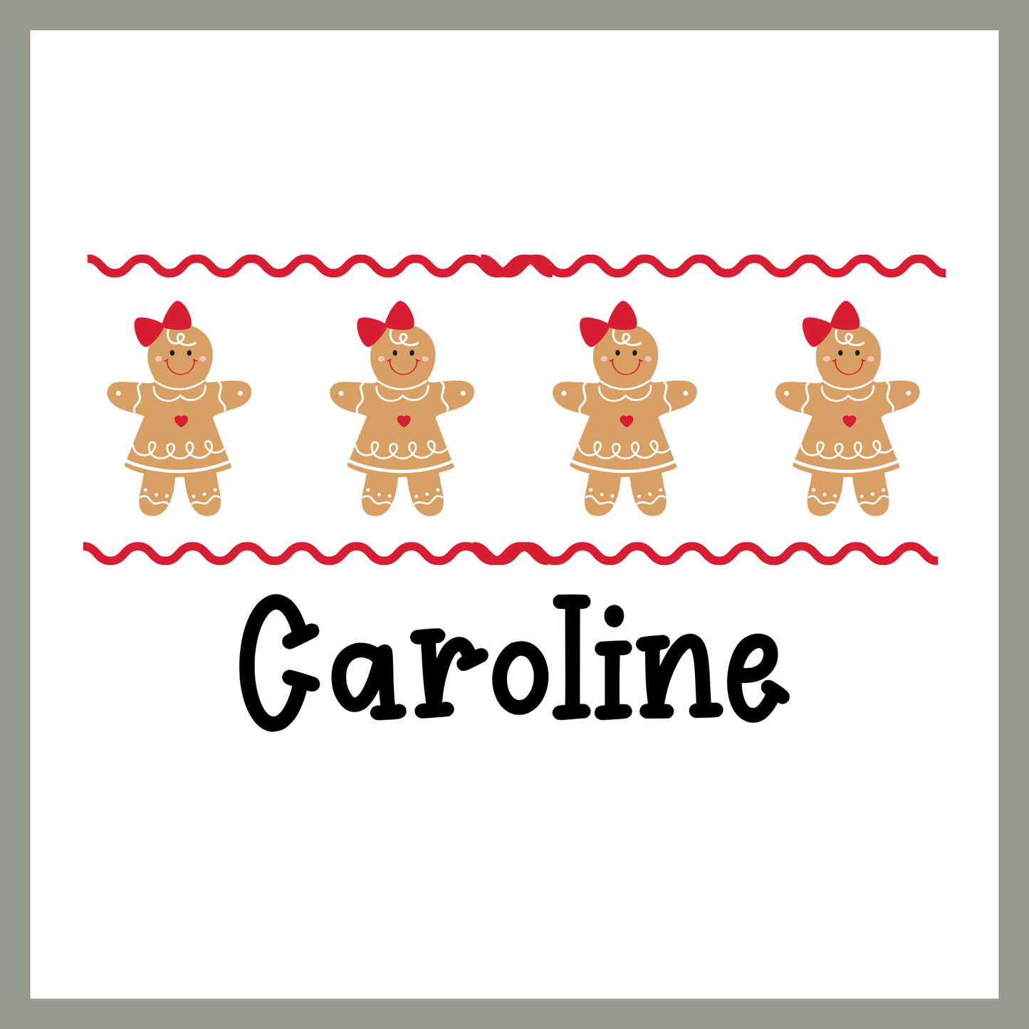 Preppy Gingerbread Girls