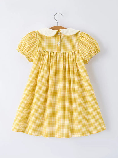 Yellow Goose Smocked Dress