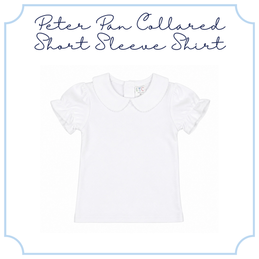Peter Pan Collared Short Sleeve Shirt