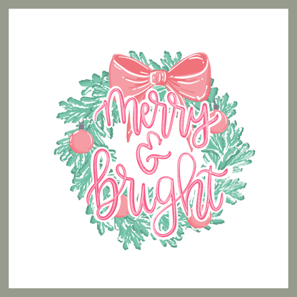 Merry & Bright Coquette Wreath