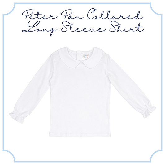 Peter Pan Collared Long Sleeve Shirt