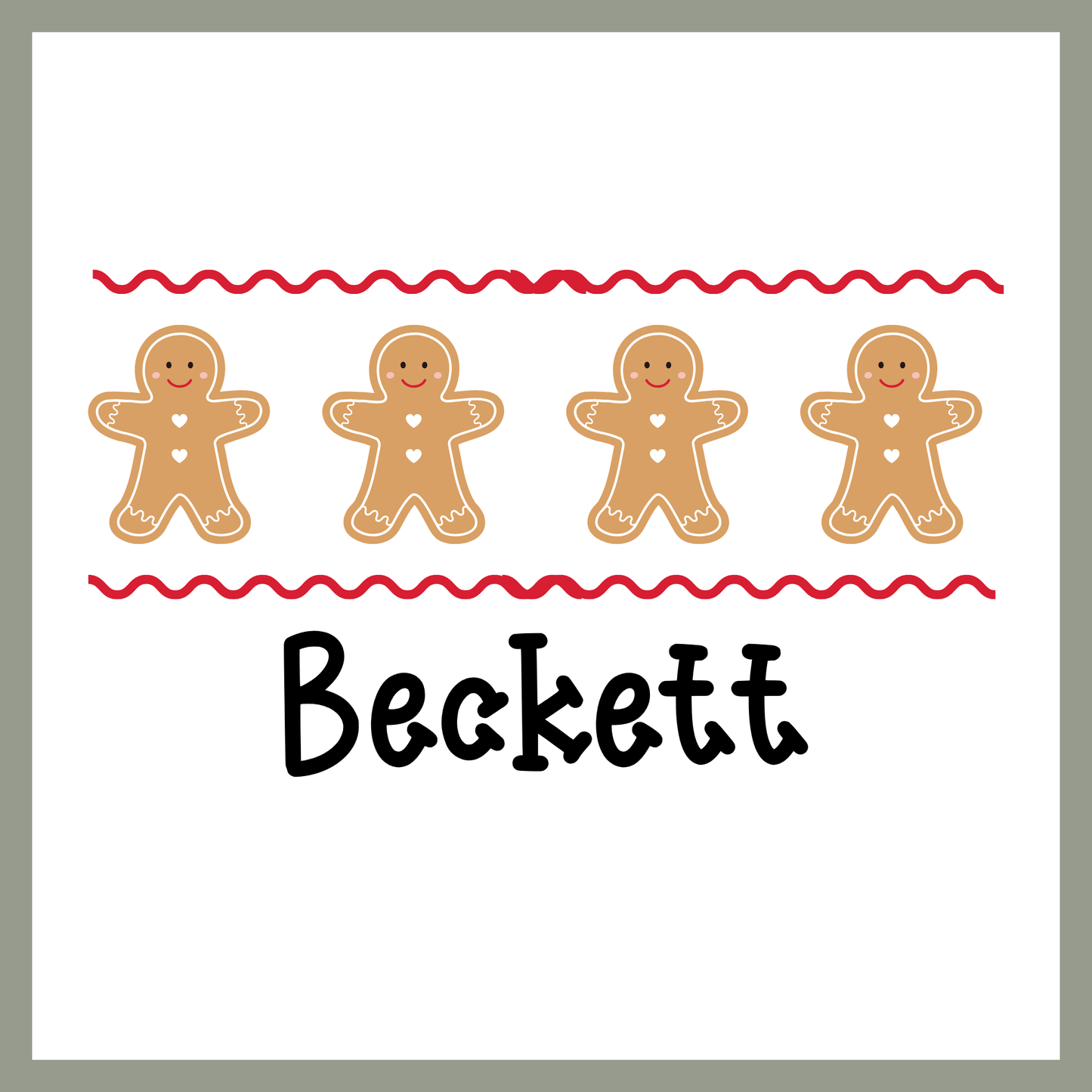 Preppy Gingerbread Boys