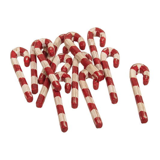 Carved Look Resin Antiqued Candy Canes
