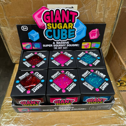 JUMBO Sugar Squeeze Glitter Cube