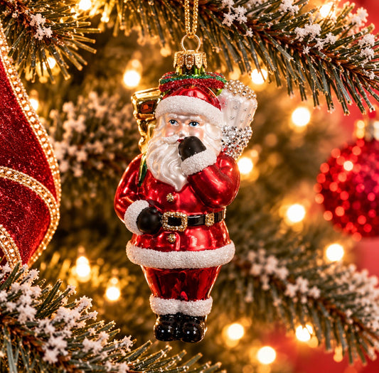 Jolly Santa Ornament