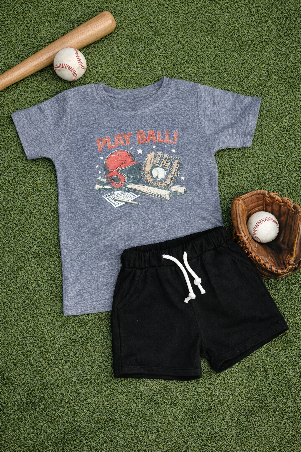 Black Drawstring Shorts