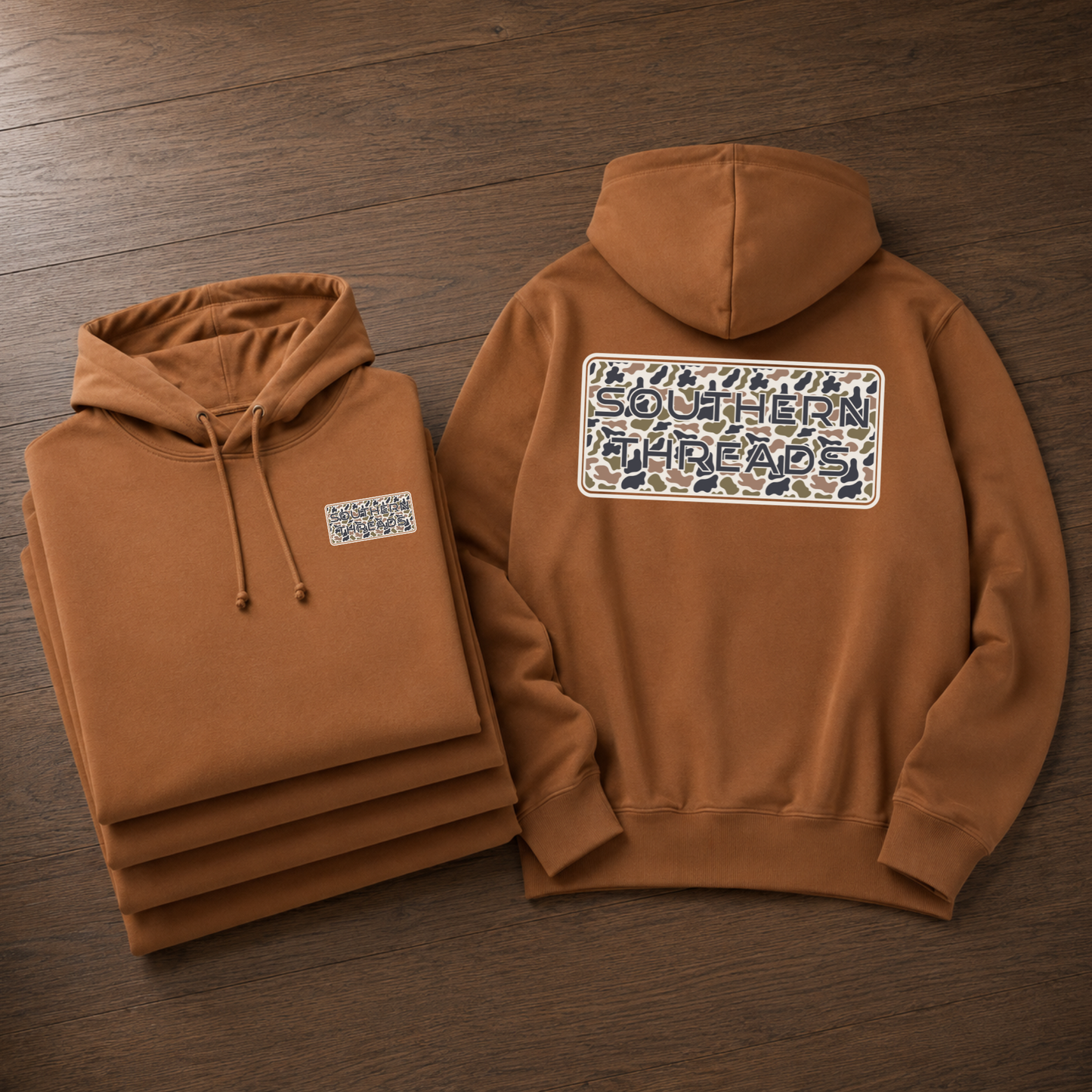 Badge Series Hoodie, Pecan