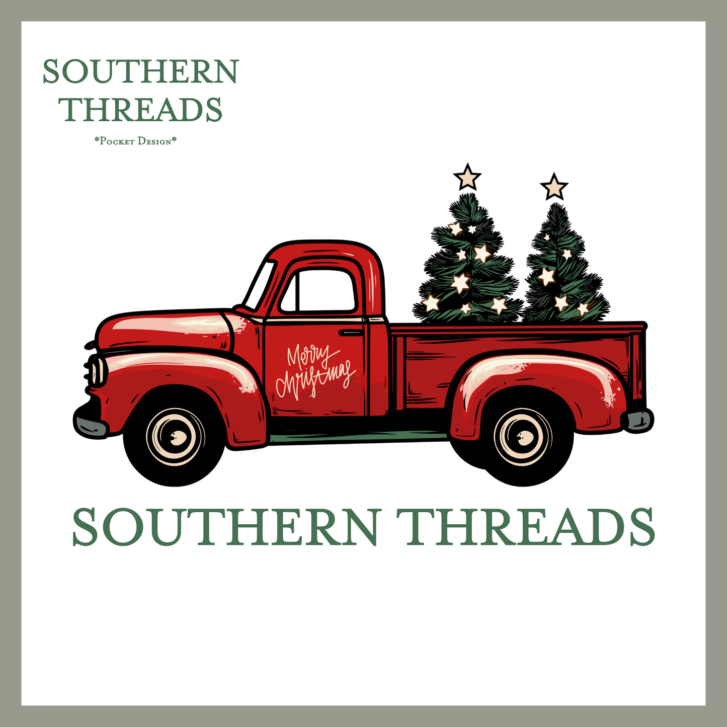 Old Christmas Truck *Front and Back Design