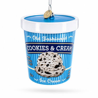 Cookies Ice Cream Pint Glass Ornament