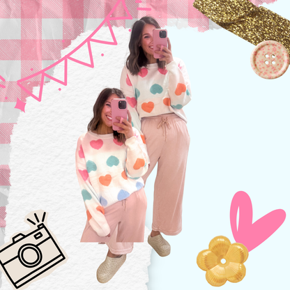 Candy Hearts Cozy Sweater