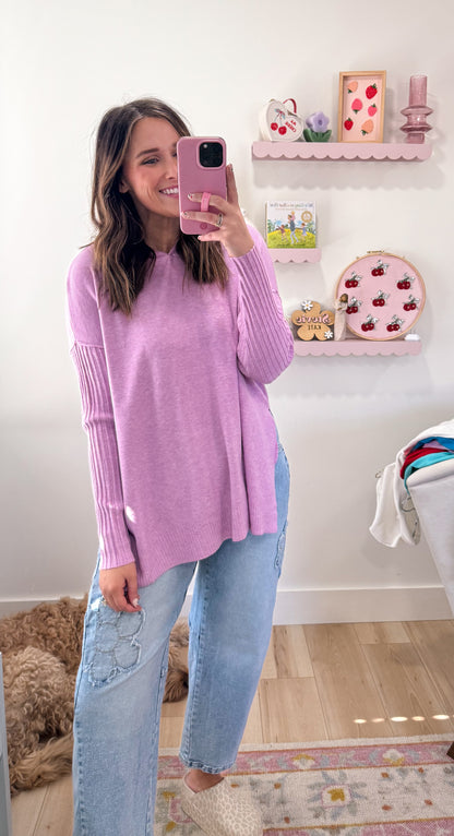 Easy Day Hoodie, Mauve