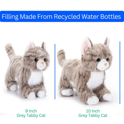 Tabby Cat Plush, 9"