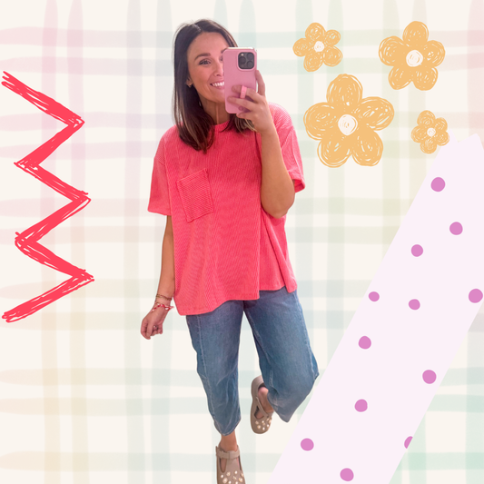 Classic Comfort Top, Salmon