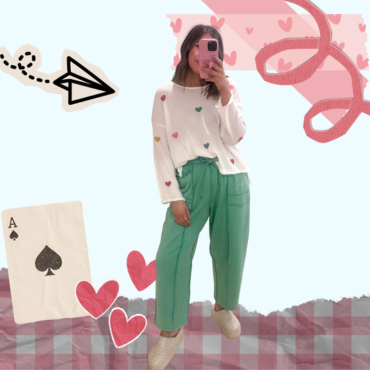 Confetti Heart Sweater