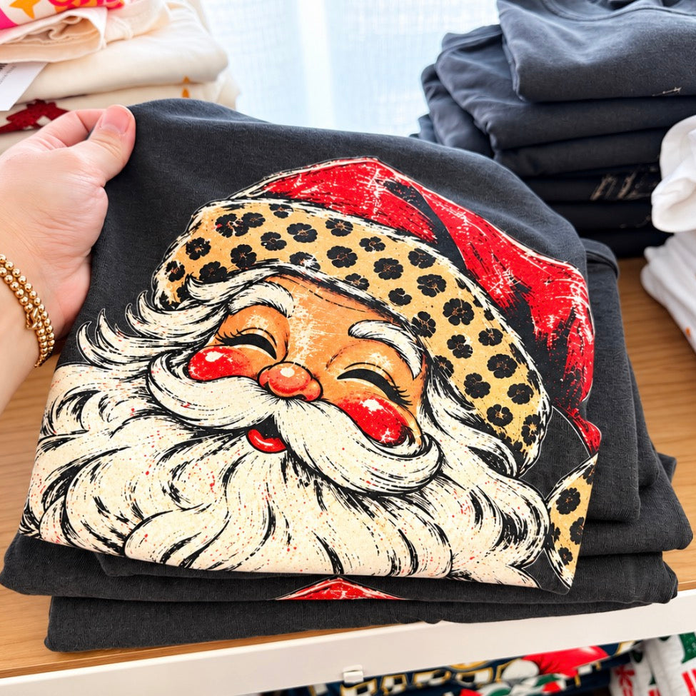 Leopard Santa Tee