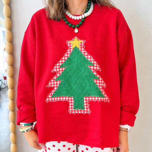 Patchwork Tree Sweatshirt