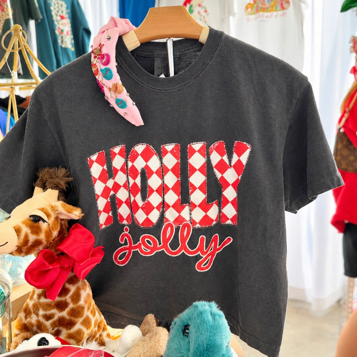 Holly Jolly Cropped Tee
