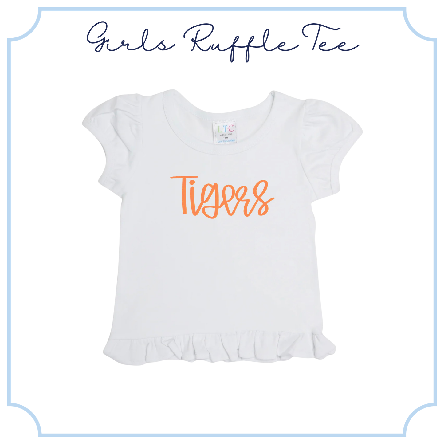 Girls Ruffle Tee