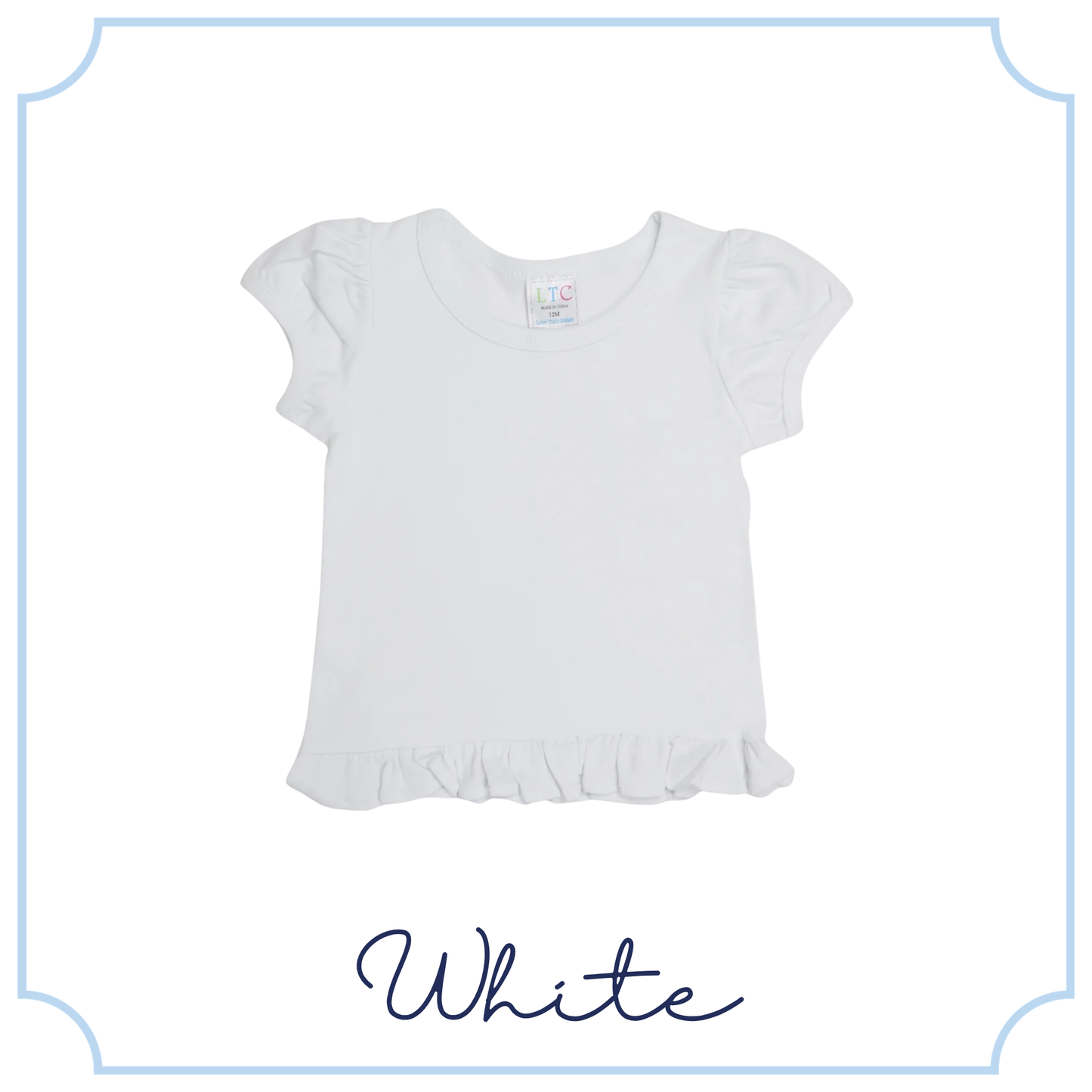 Girls Ruffle Tee
