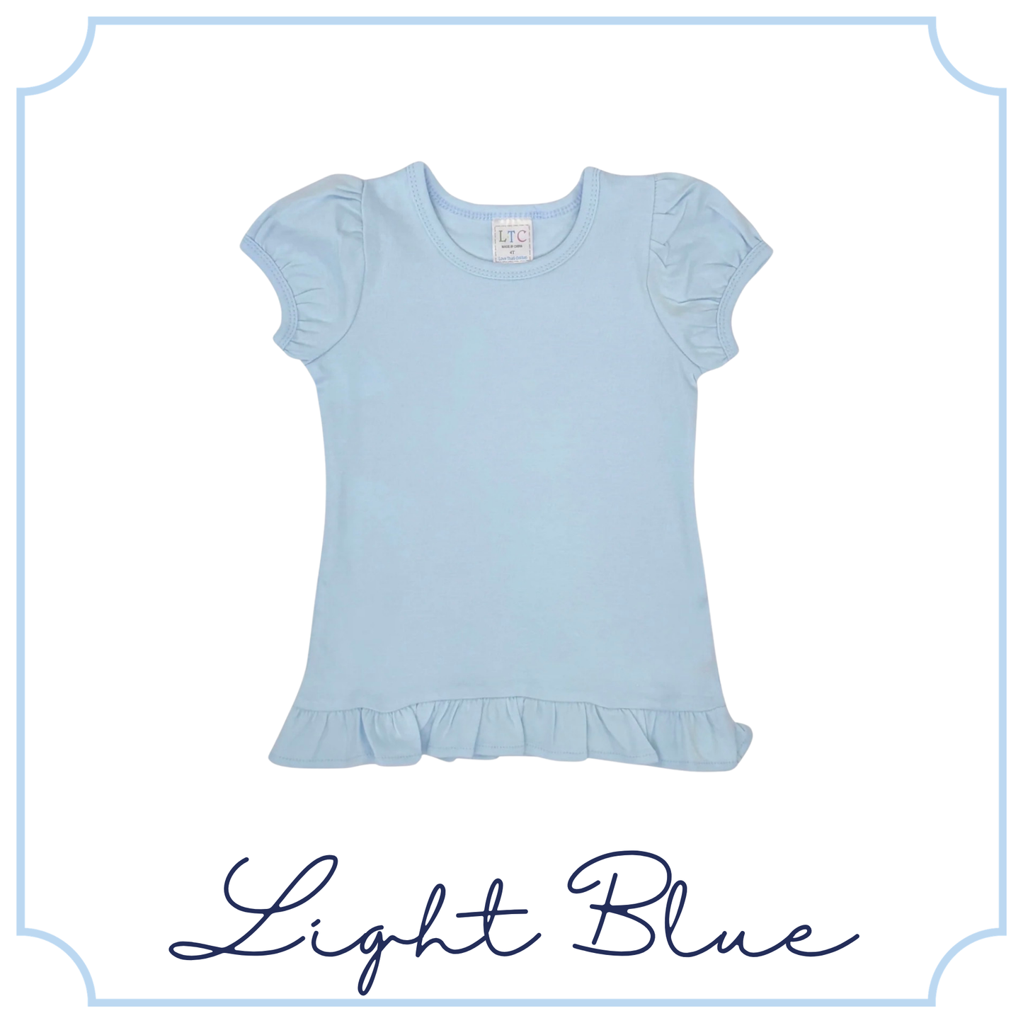 Girls Ruffle Tee